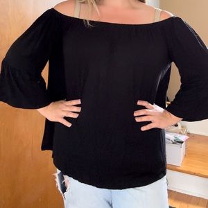 2X Off The Shoulder Quarter Sleeve